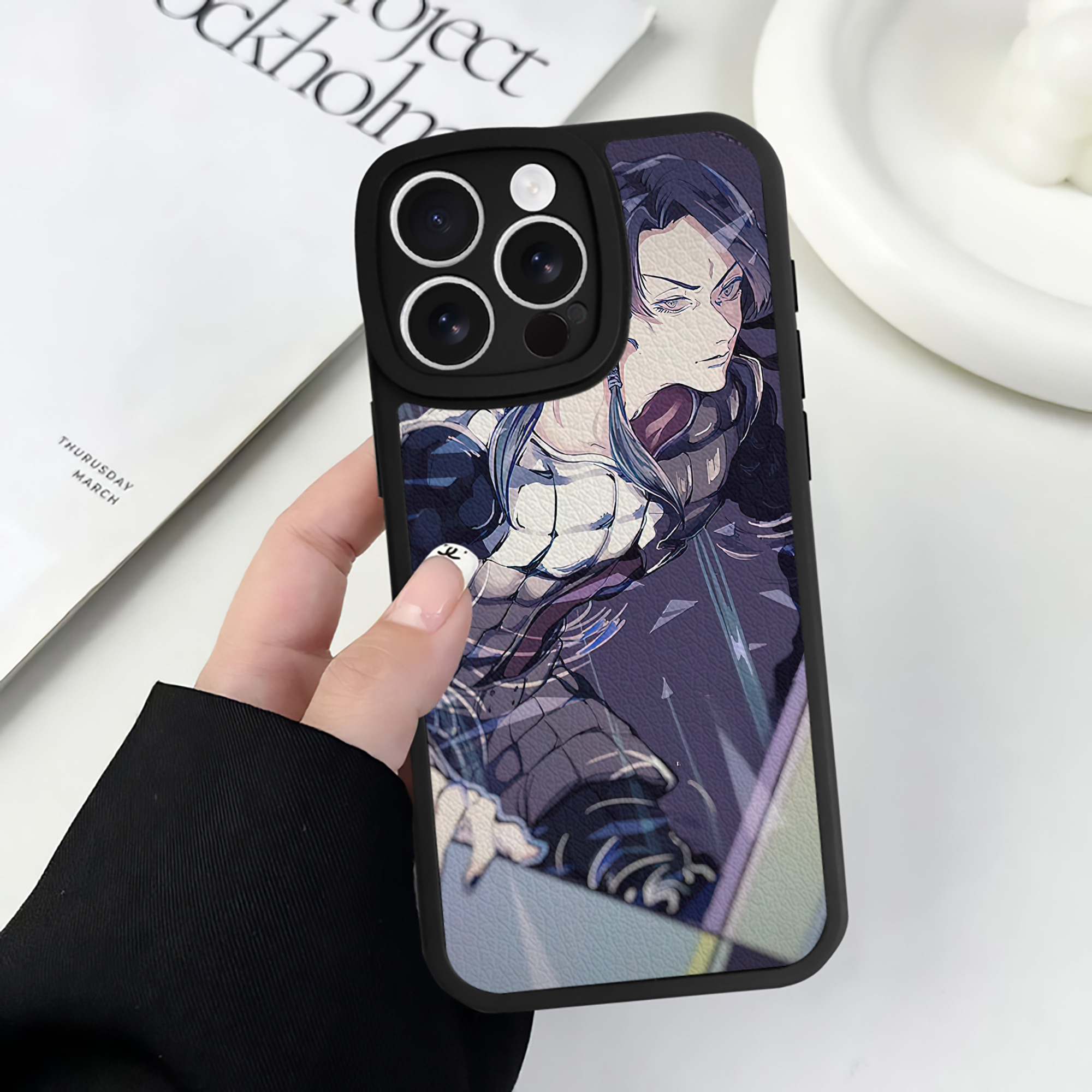 （画像用） ジョジョの奇妙な冒険 JoJo's Bizarre Adventure 【iPhone 16シリーズ対応】シリコンスマホケース（レザー調） 材質：シリコン